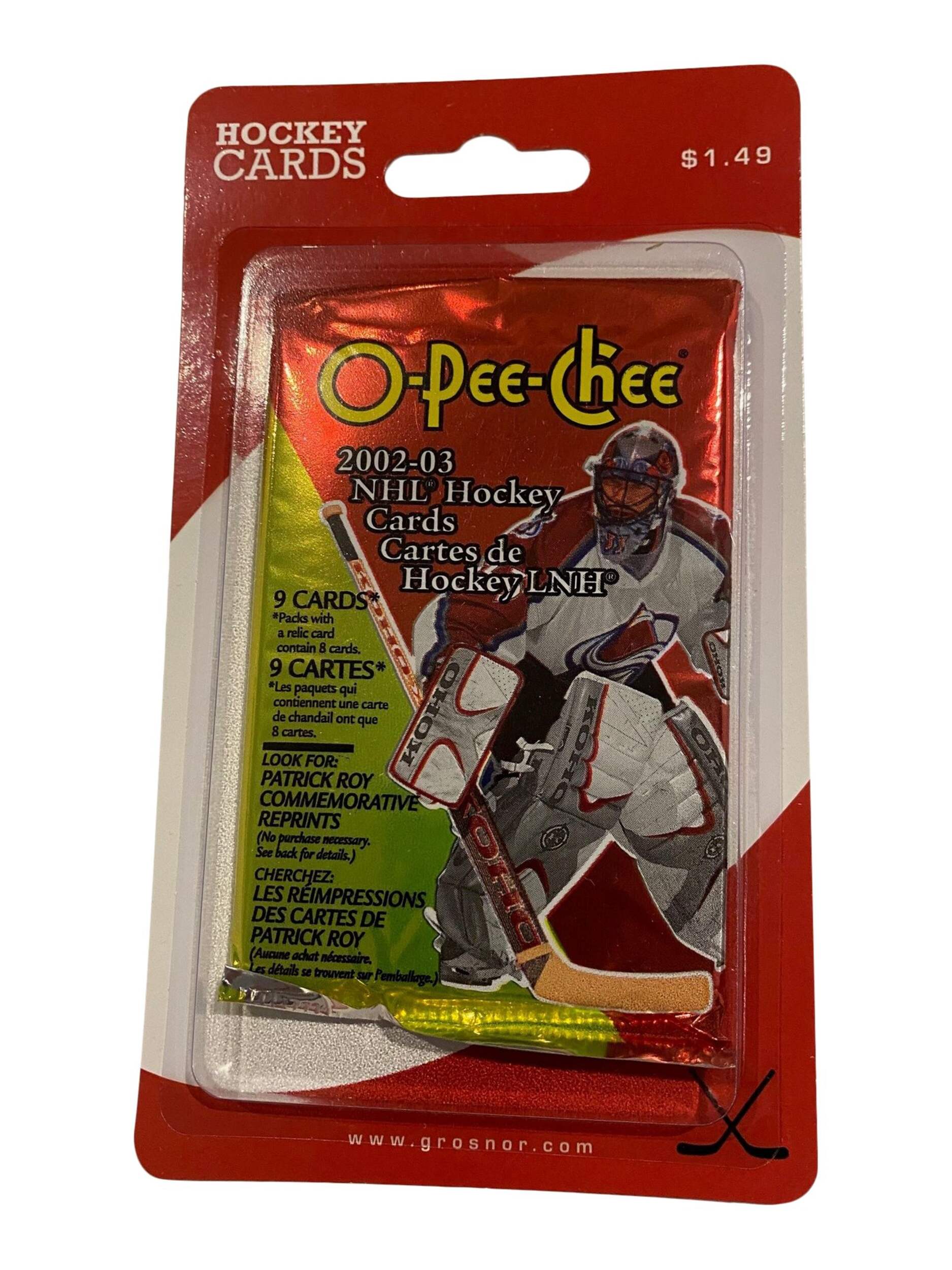 Upper Deck Hockey Trading Cards Series 2, Red, 9-pk, for Birthday/Sports/Party Favour Front_Flat
