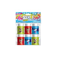 Scented Bubbles, Blue/Green/Red, 6-pk, Ages 3+, for Birthday/Easter/Party Favour