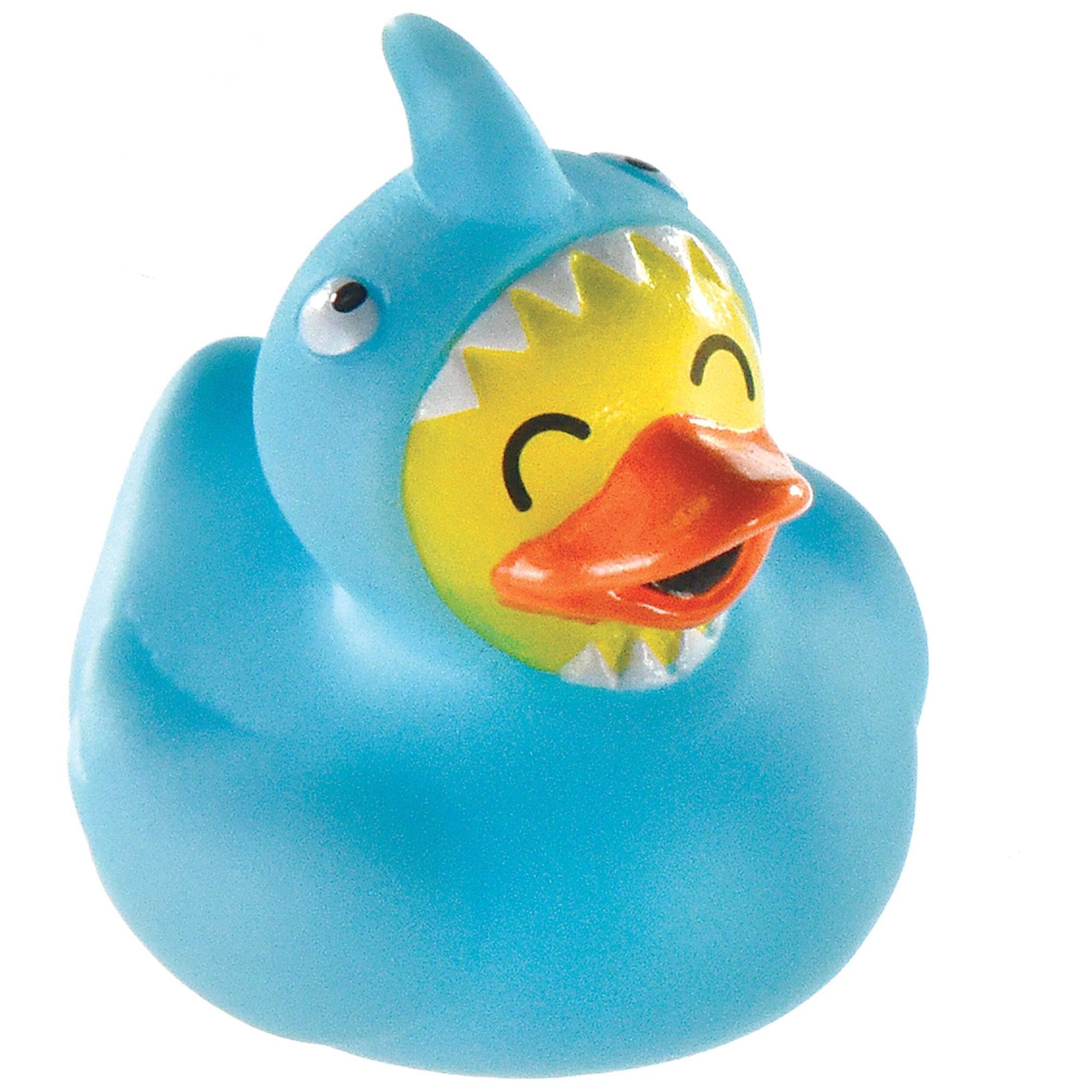 Cadeaux-surprises canard en caoutchouc en costume de requin, paq. 16 Front_Three_Fourths_Angled_Right