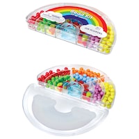 Rainbow Jewelry Making Kit with Beads for Crafts, Multi-Coloured, 205-pk, for Arts & Crafts/Birthday Favour
