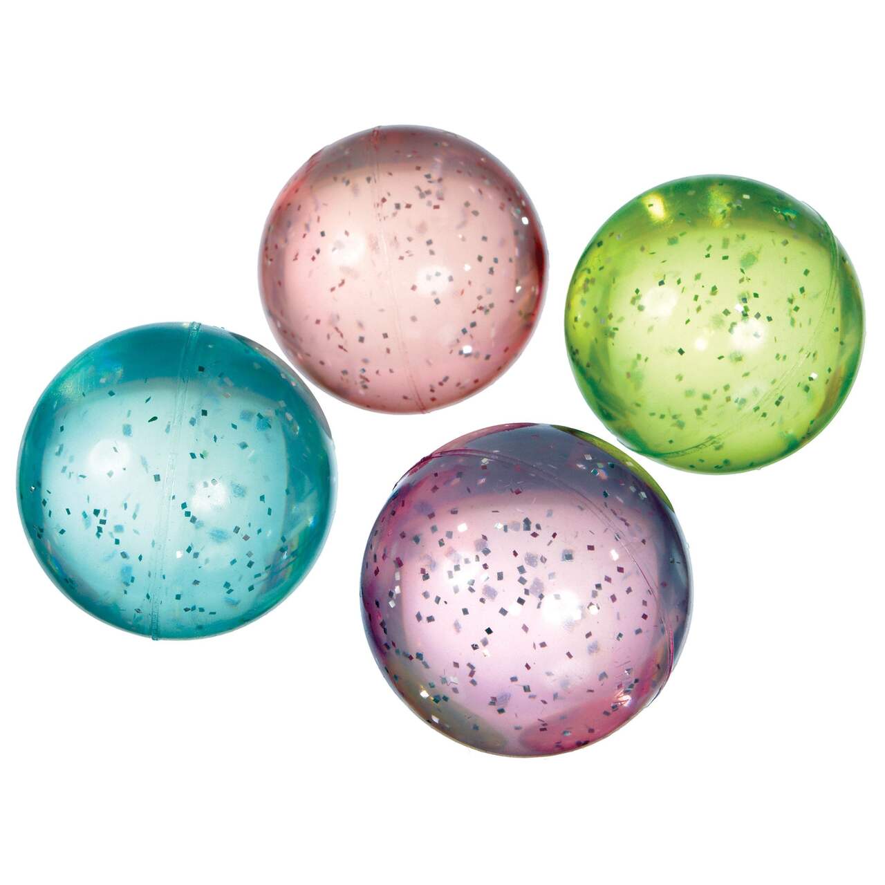 Rubber & Plastic Crazy ball Set (Multicolour) - 24 Balls (Standard Size)