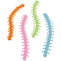 Worm Bugs Favour Toys, Multi-Coloured, 8-pk, for Birthday/Party Favour Overhead_Plunge