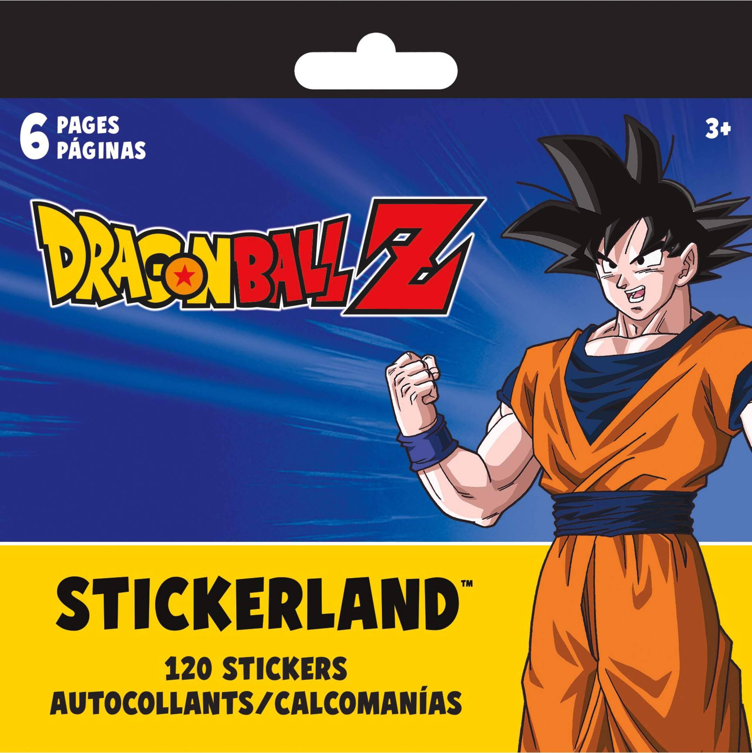 Dragon Ball Z Mini Stickerland Sticker Pack, Multi-Coloured, 6 Sheets, 120-pk, for Arts & Crafts/Birthday Favour Front_Flat