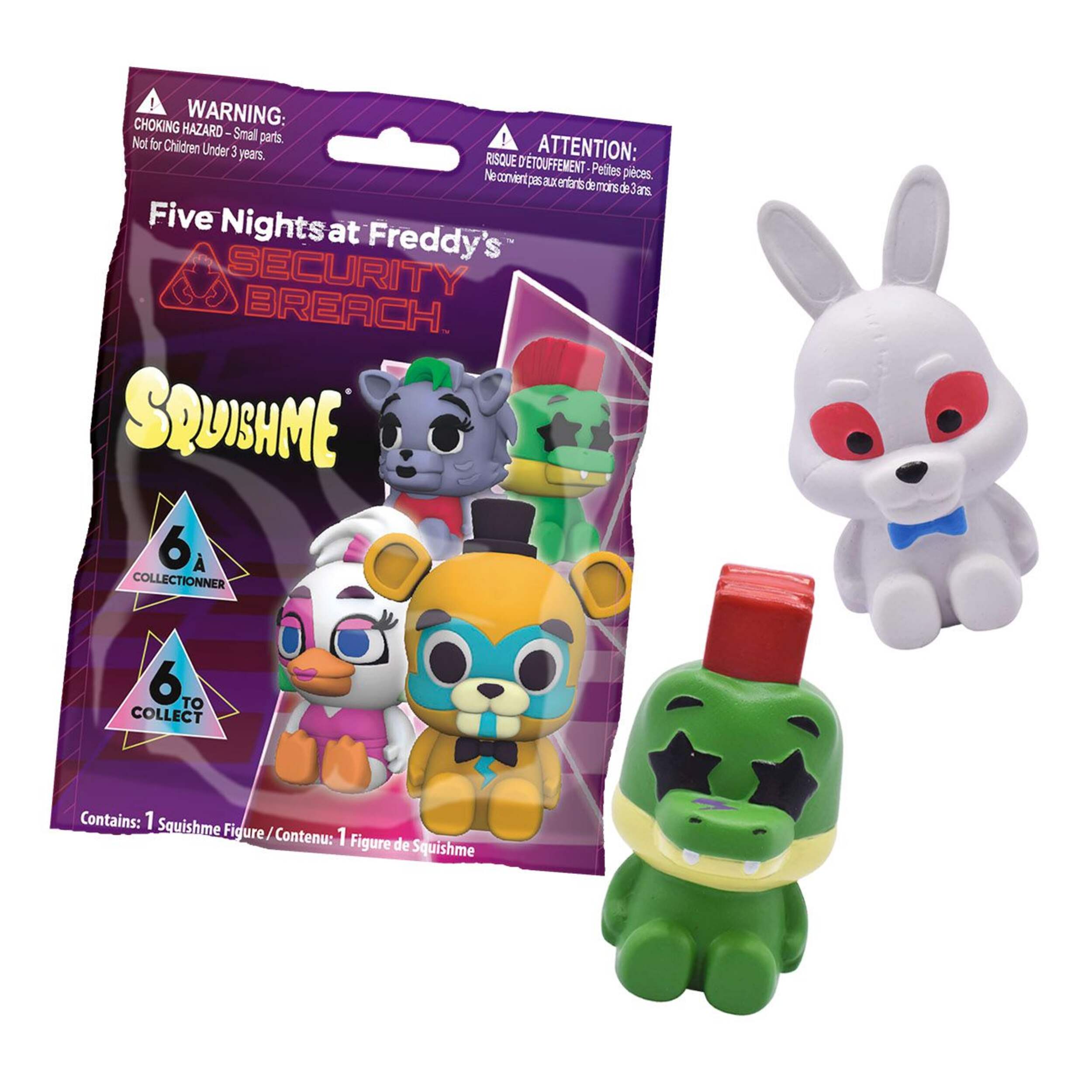 Five Nights at Freddy's Security Breach Squish Me Toy, Multi-Coloured, for Birthday/Party Favour Composite_or_Mixed