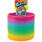 Rainbow Spring Toy Favour, Multi-Coloured, for Birthday/Party Favour Front_Flat