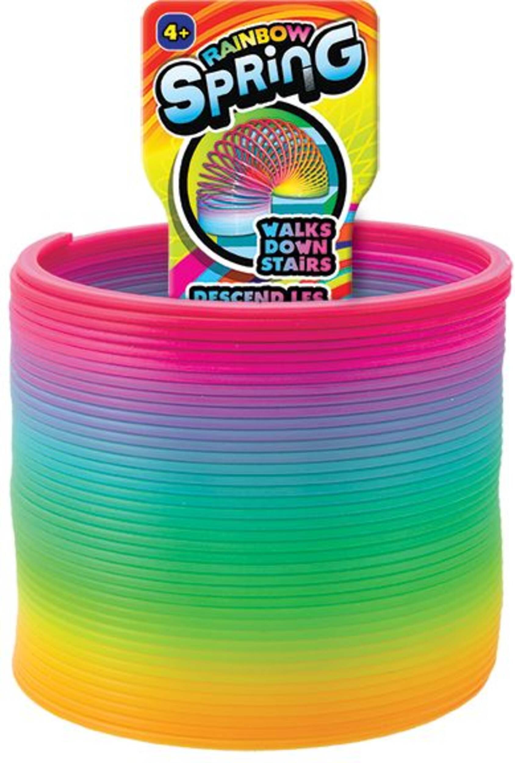 Slinky arc-en-ciel Ja-RU Plushy Gushee Front_Flat