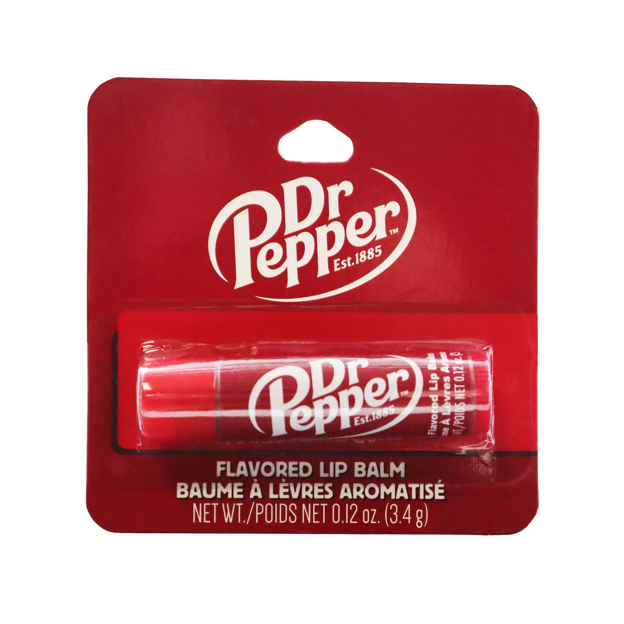 Dr. Pepper Lip Balm Stick, Red, Soda Pop, for Birthday Party Front_Flat