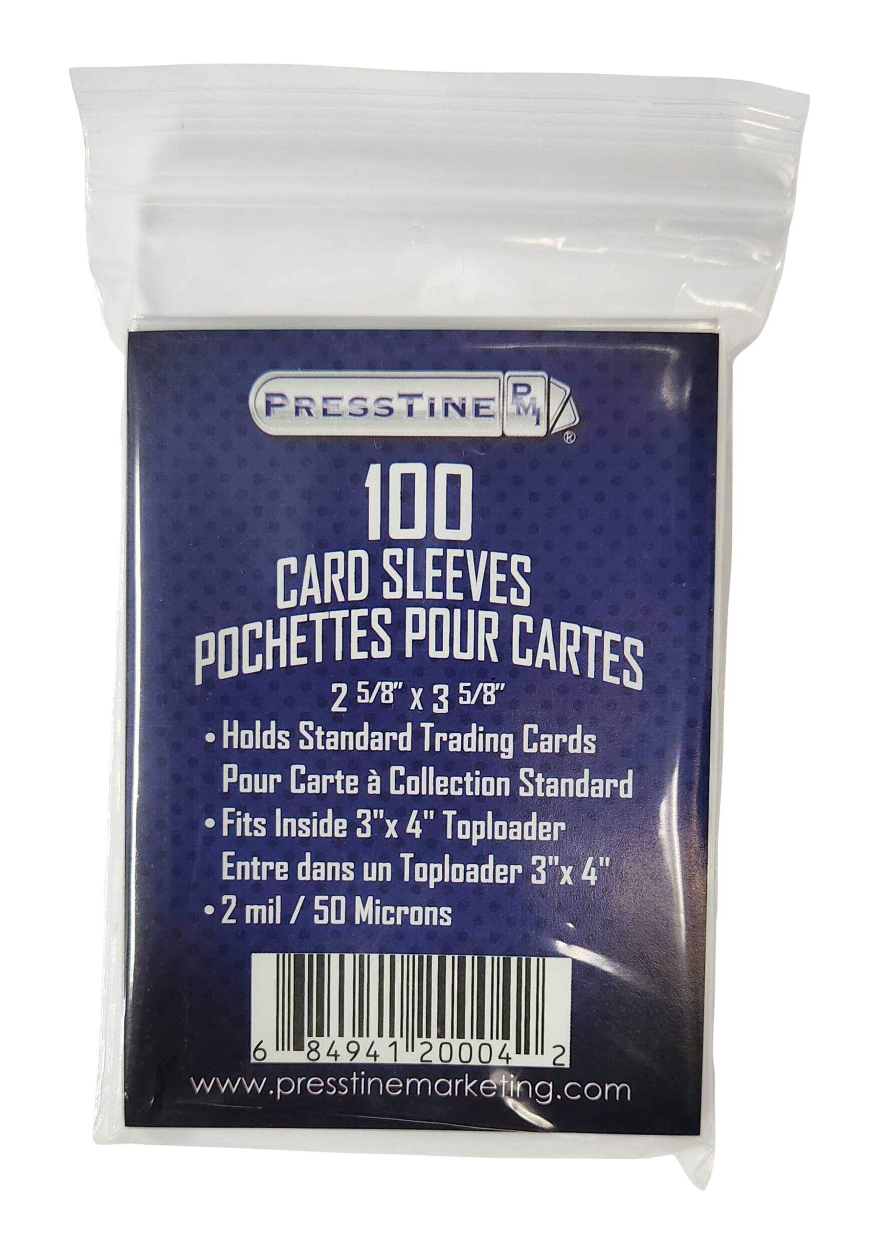 Transparent Card Sleeves, 100-pk Back_Flat