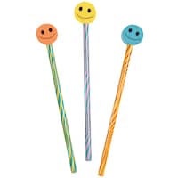Smile Pencil with Eraser Topper, 12-ct Front_Flat