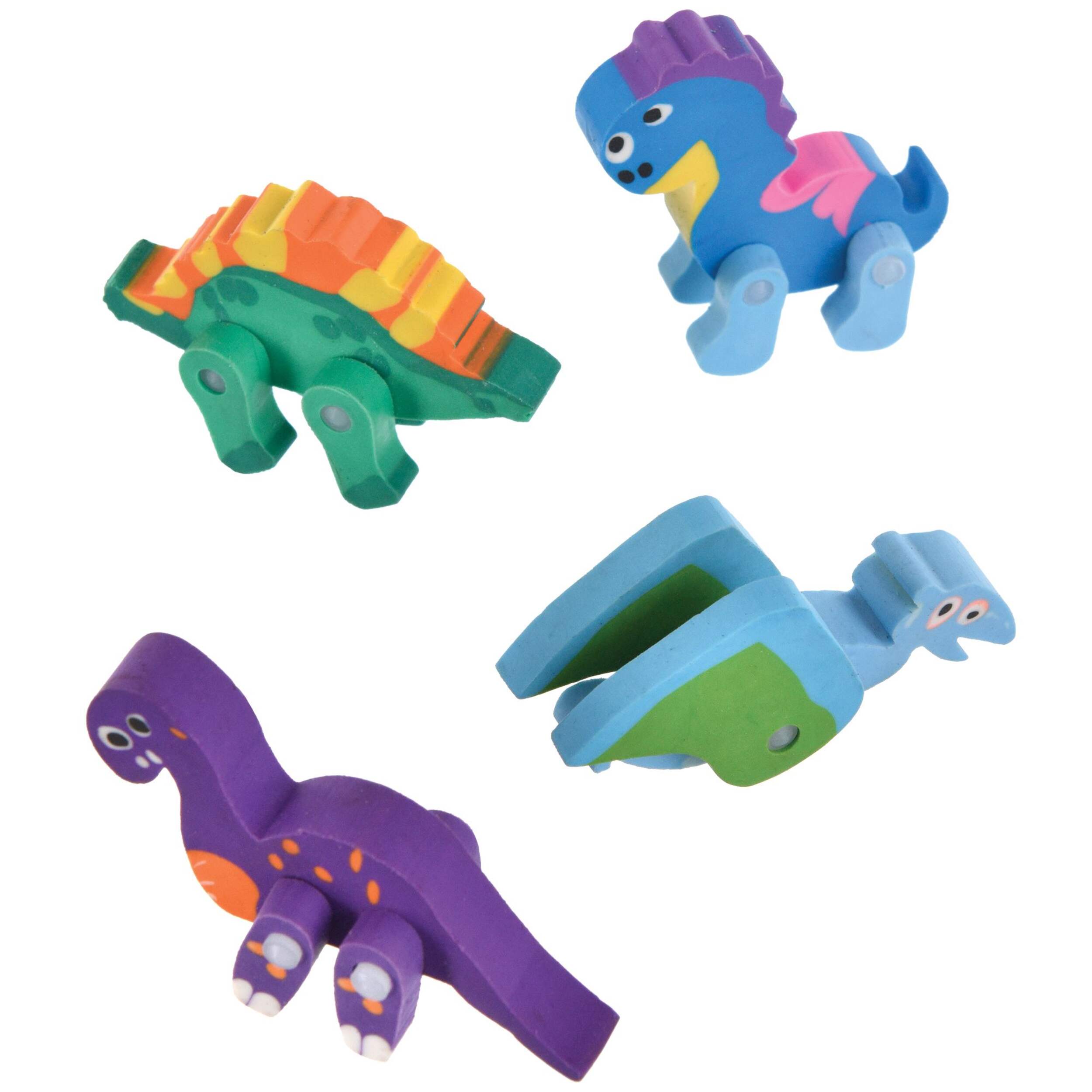 Dino Erasers, 12-ct Composite_or_Mixed
