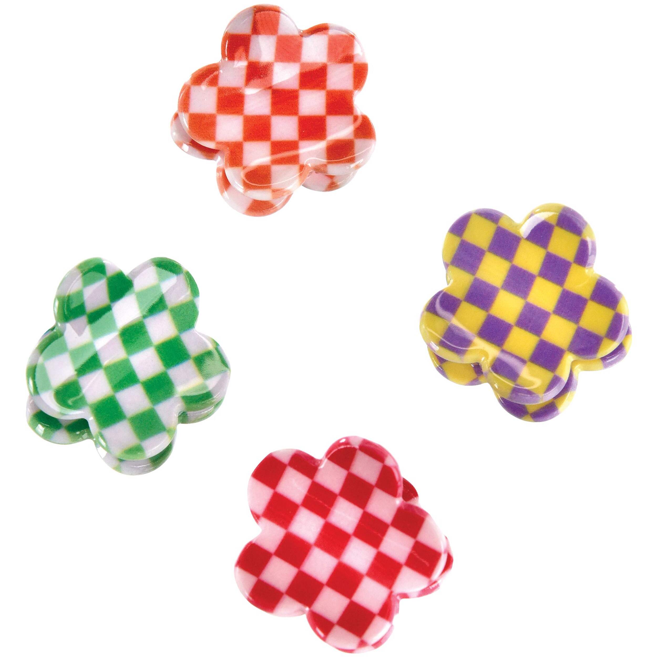 Flower Hairclips, 12-ct Cute Hair Accessories Composite_or_Mixed