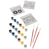 Colour Your Own Canvas Vehicles Set, 8-ct