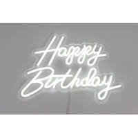 Affiche lumineuse à DEL Happy Birthday