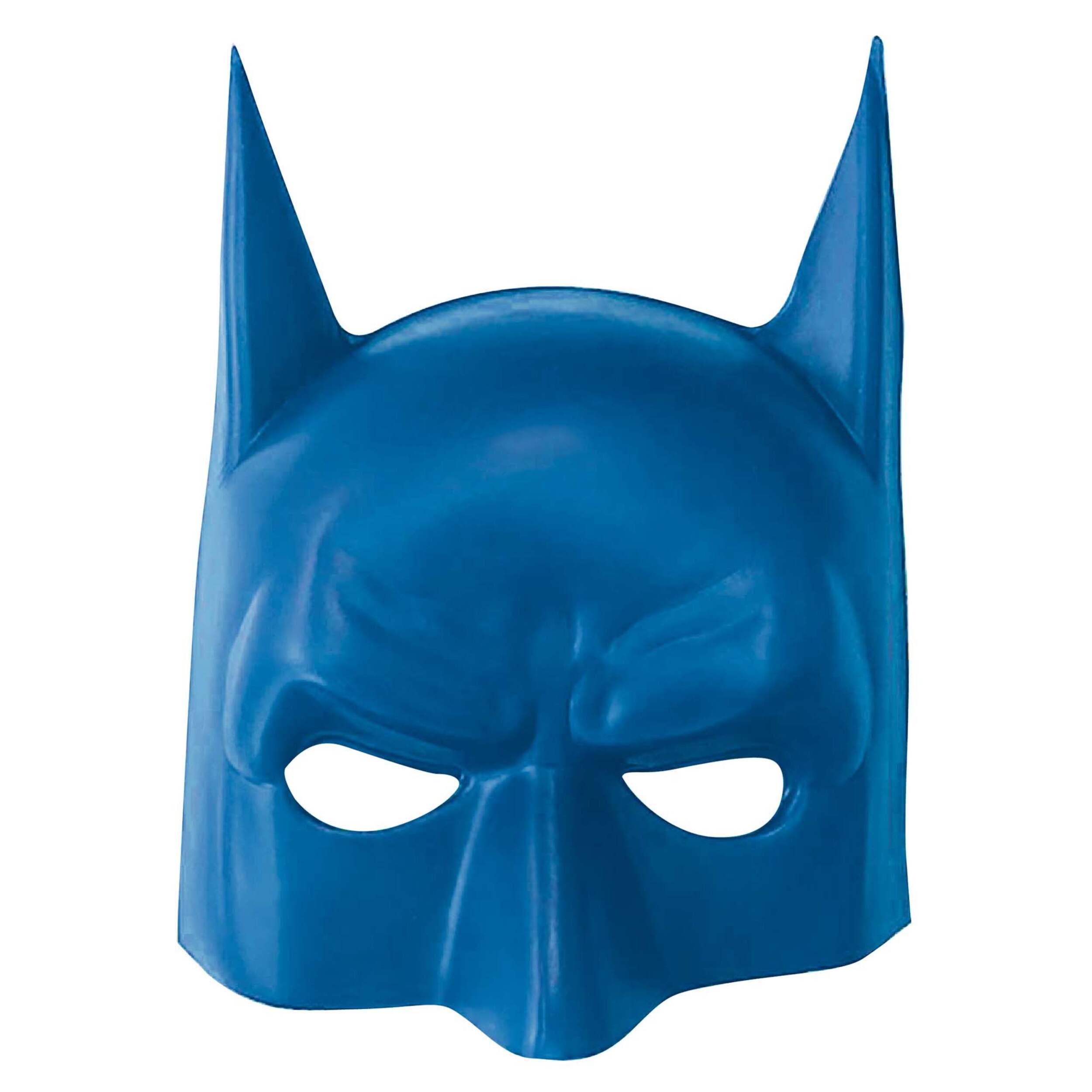 Demi-masque de Batman DC La Ligue des Justiciers, bleu, taille unique, accessoire de costume à porter pour anniversaires/l'Halloween Front_Flat