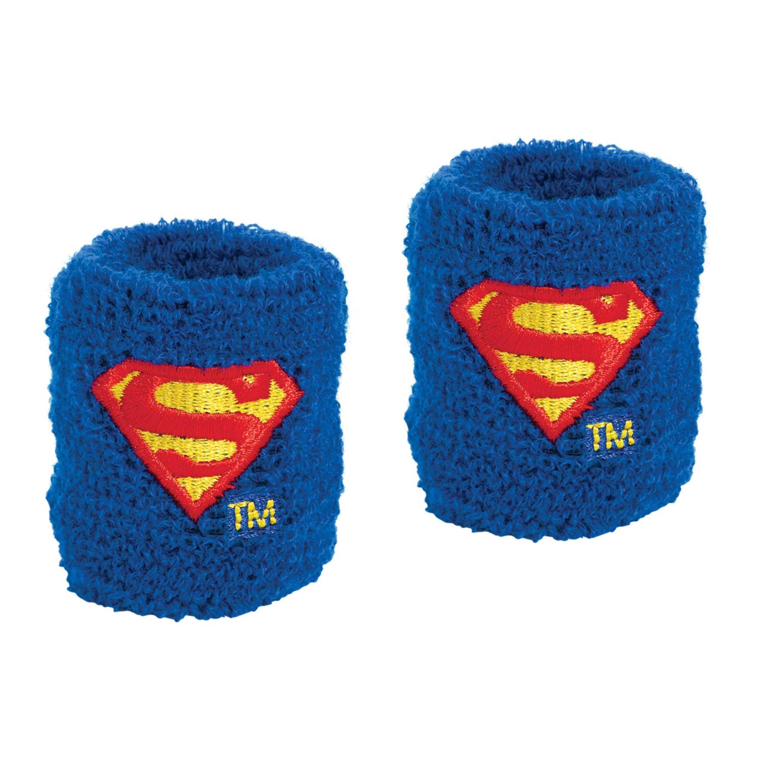 Justice League Heroes Unite Superman Sweatbands for Birthday Party Favours, 8-pk, Ages 3+ Front_Elevated