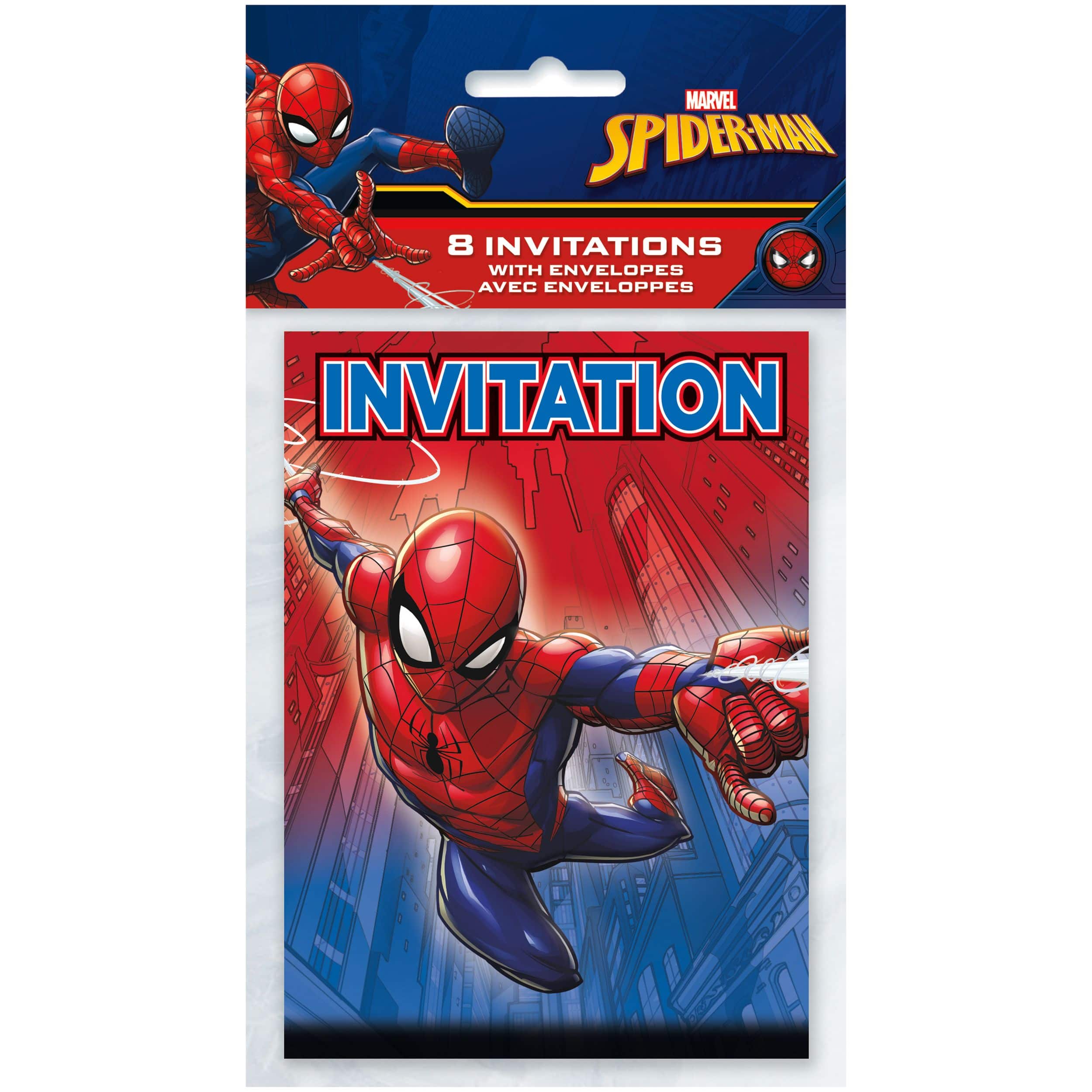 Invitations d'anniversaire Spiderman