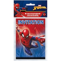 Invitations de fête Spiderman de Marvel, avec enveloppes, paq. 8