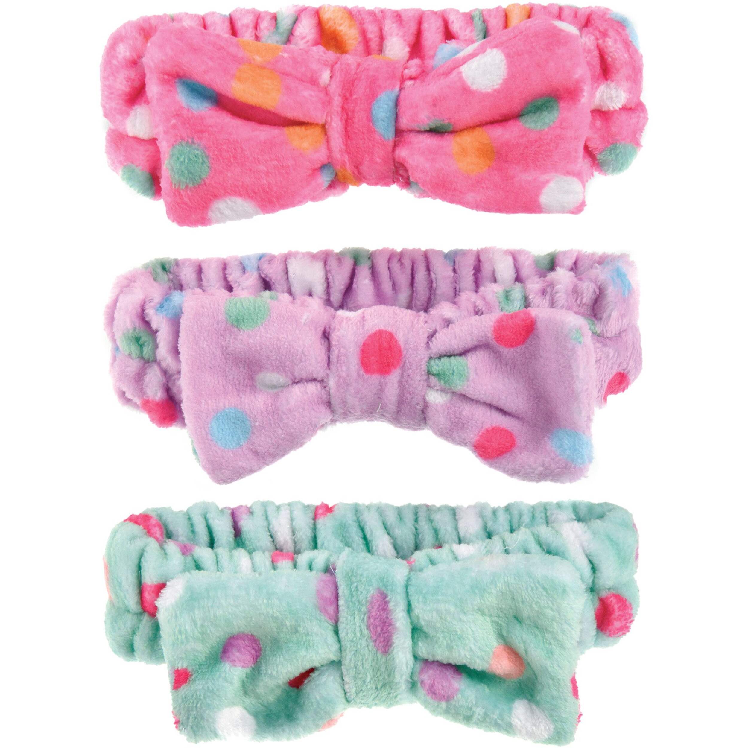 Spa Party Multi Pack Spa Headband, One Size, Multi-Colour, 6-pk, Wearable Favour Accessory for Birthday Party Front_Flat