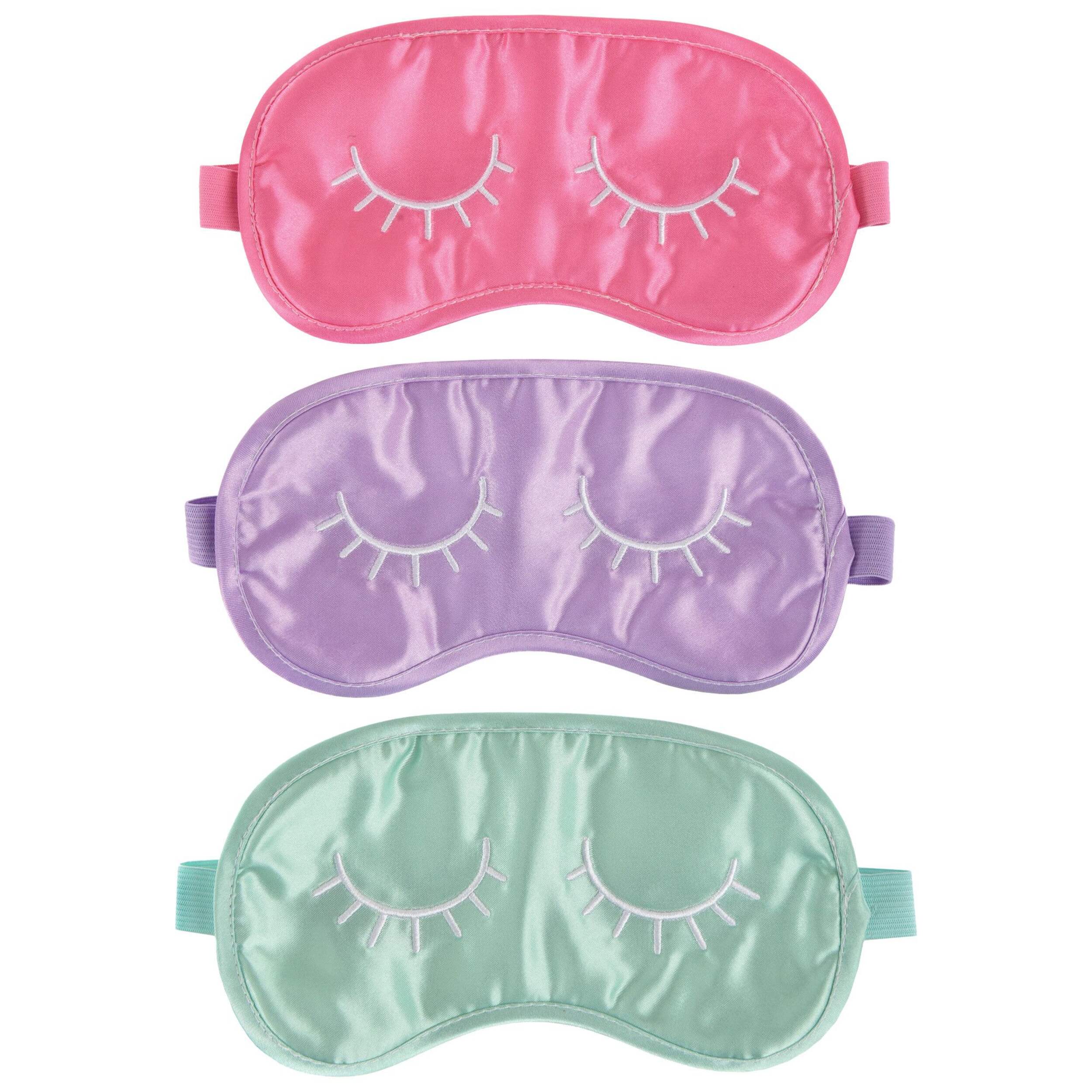 Spa Party Closed Eyes Sleep Mask, One Size, Multi-Colour Wearable Favour Accessory for Birthday Party Front_Flat