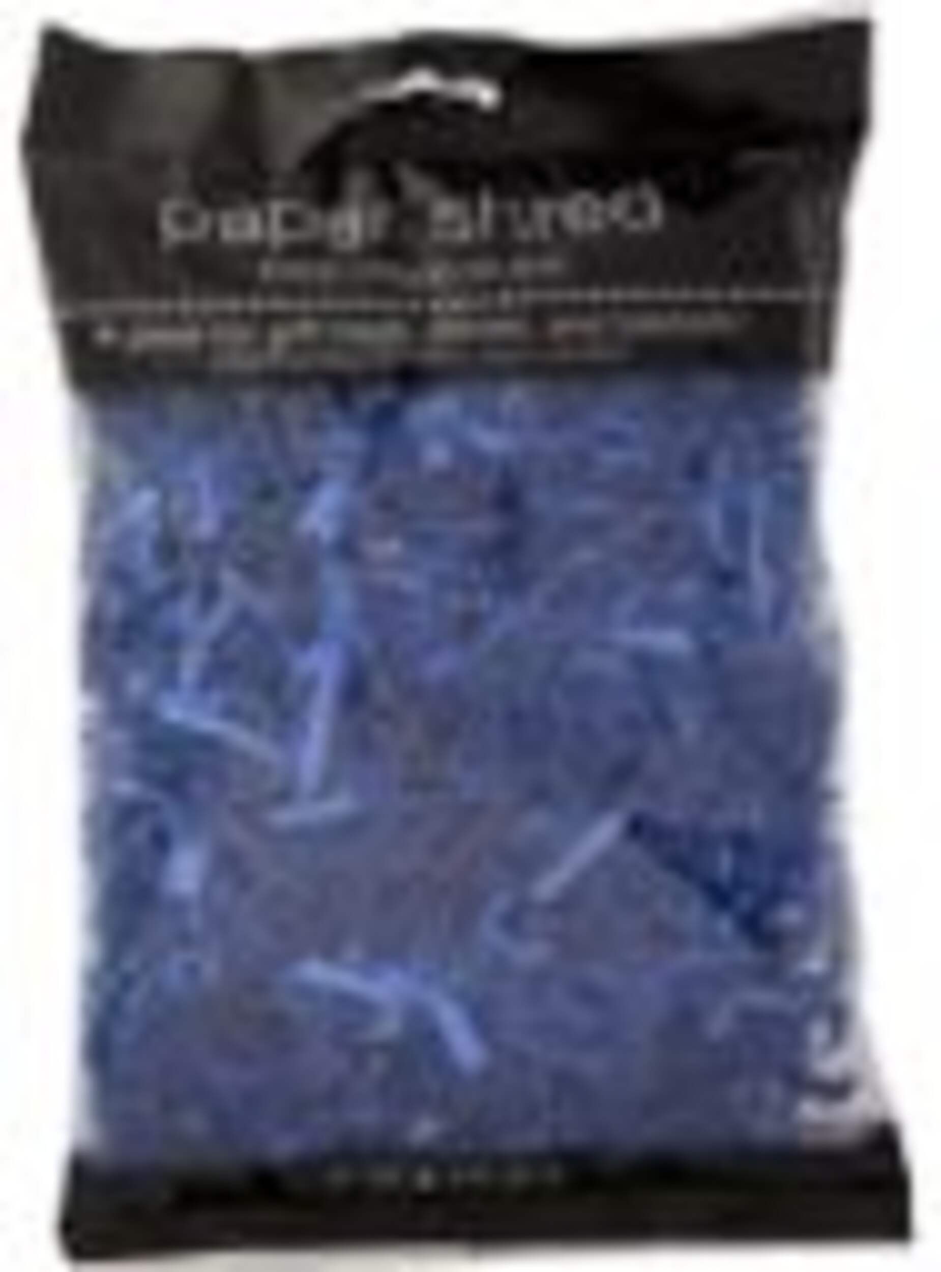 Shredded Tissue Paper, Navy, 2-oz, Crinkle Cut Paper for Baskets Front_Flat