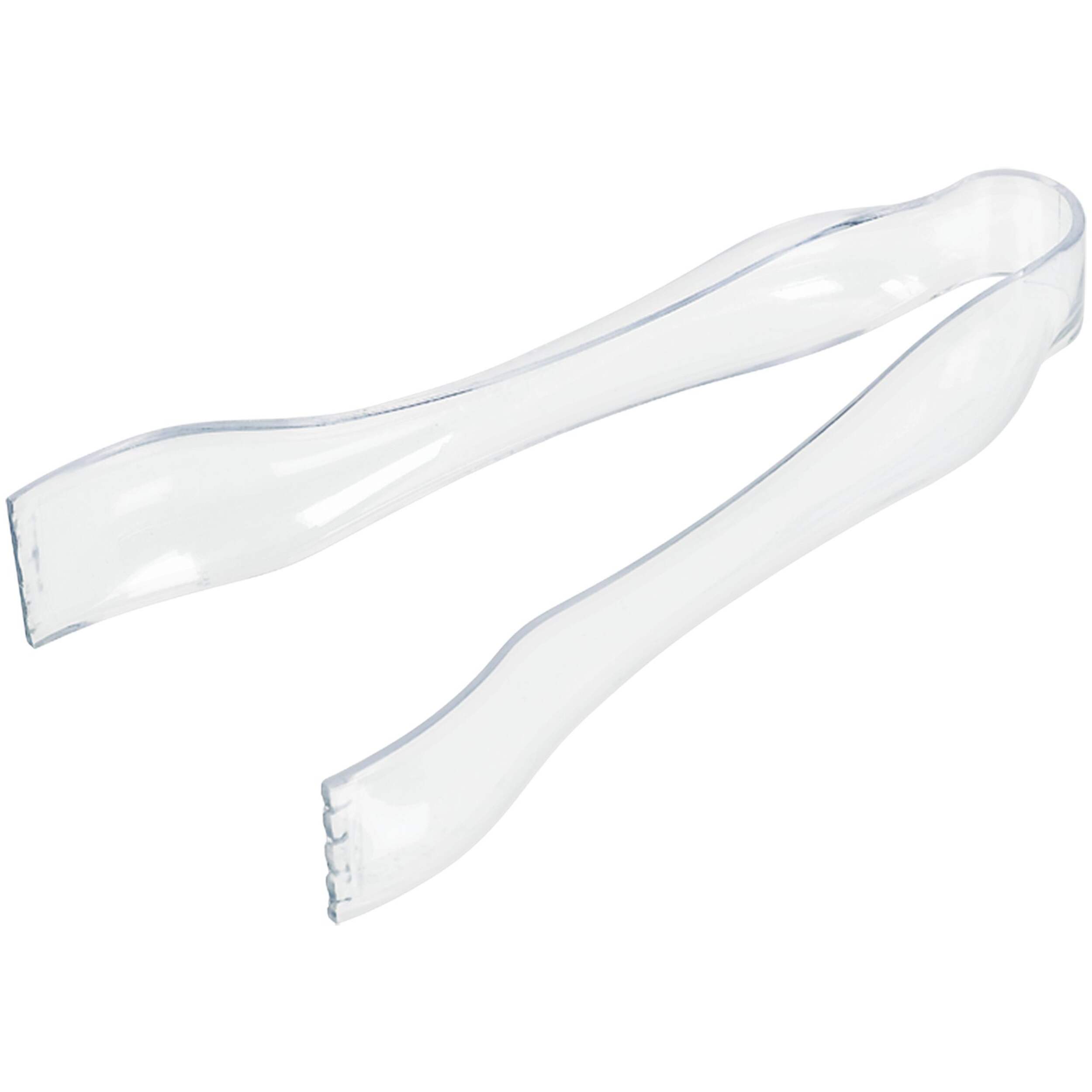 Mini Tongs, 2-pk, Small Kitchen Tongs, Clear Front_Three_Fourths_Angled_Left