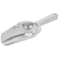 Plastic Scoop, Silver, 9-Inch Front_Three_Fourths_Angled_Left
