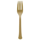Heavy-Duty Plastic Solid Colour Reusable Forks, 50-pk Overhead_Flat