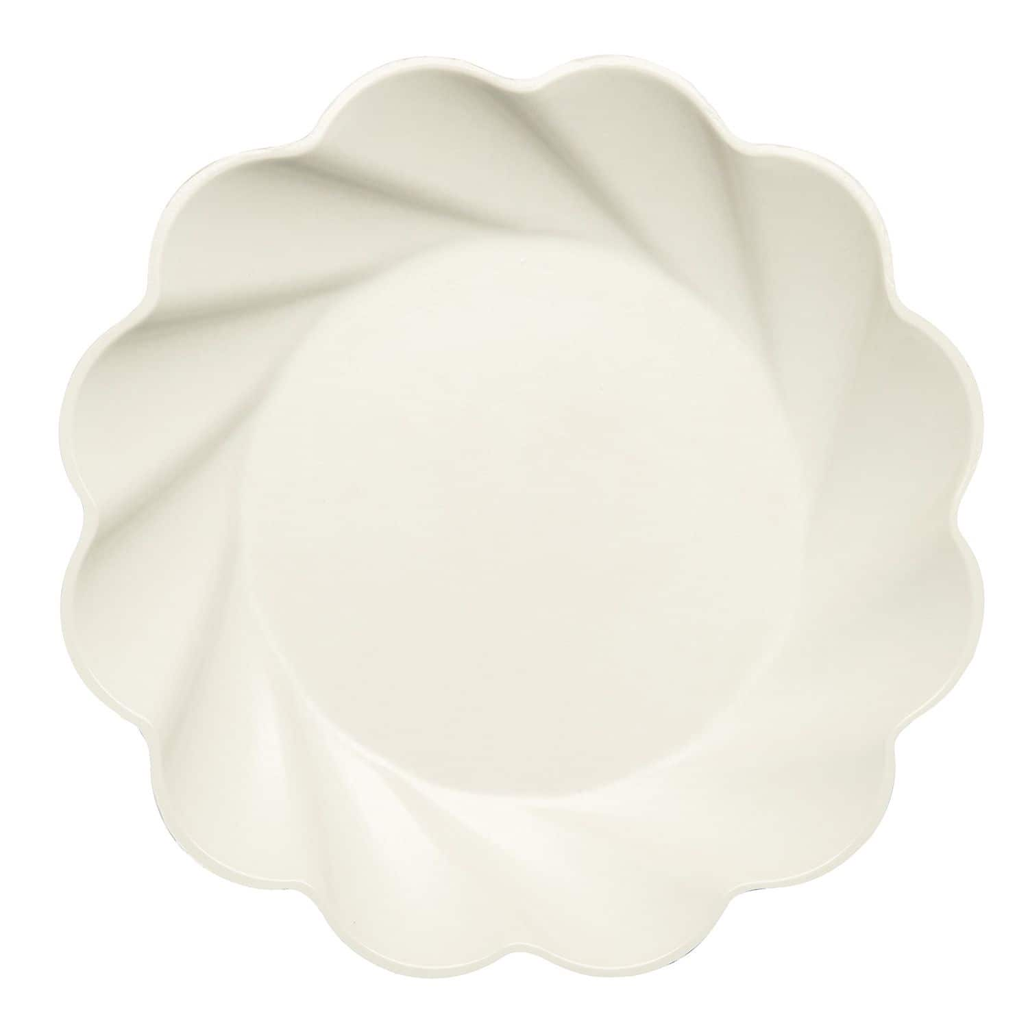 Bamboo Fiber Dinner Plate Cream Party City