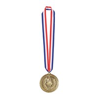 Plastic Medal with Ribbon, 4-in Front_Flat