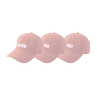 Pink Squad Cotton Dad Hat, 3-pk Front_Three_Fourths_Angled_Left