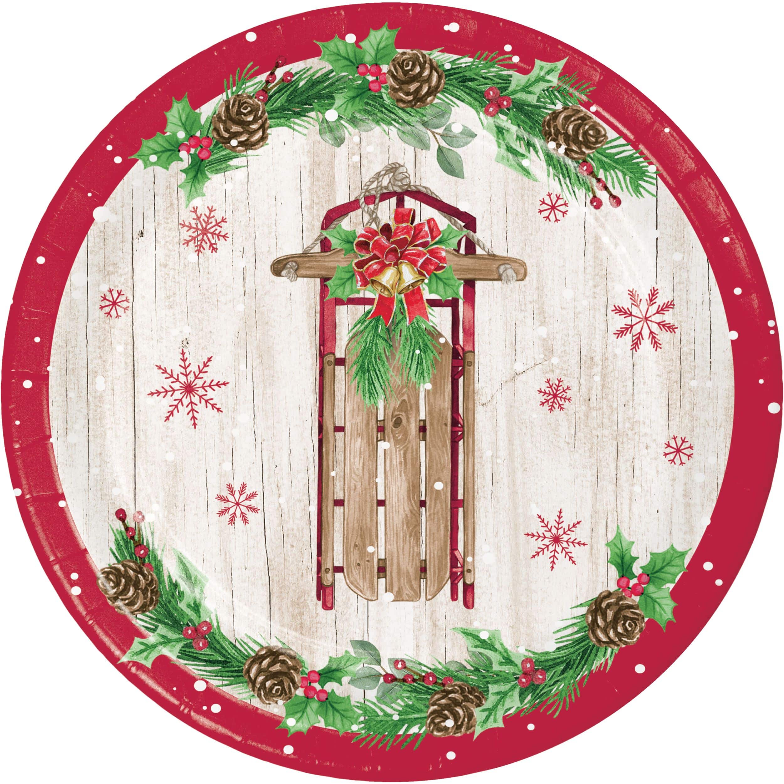 Log outlet paper plates