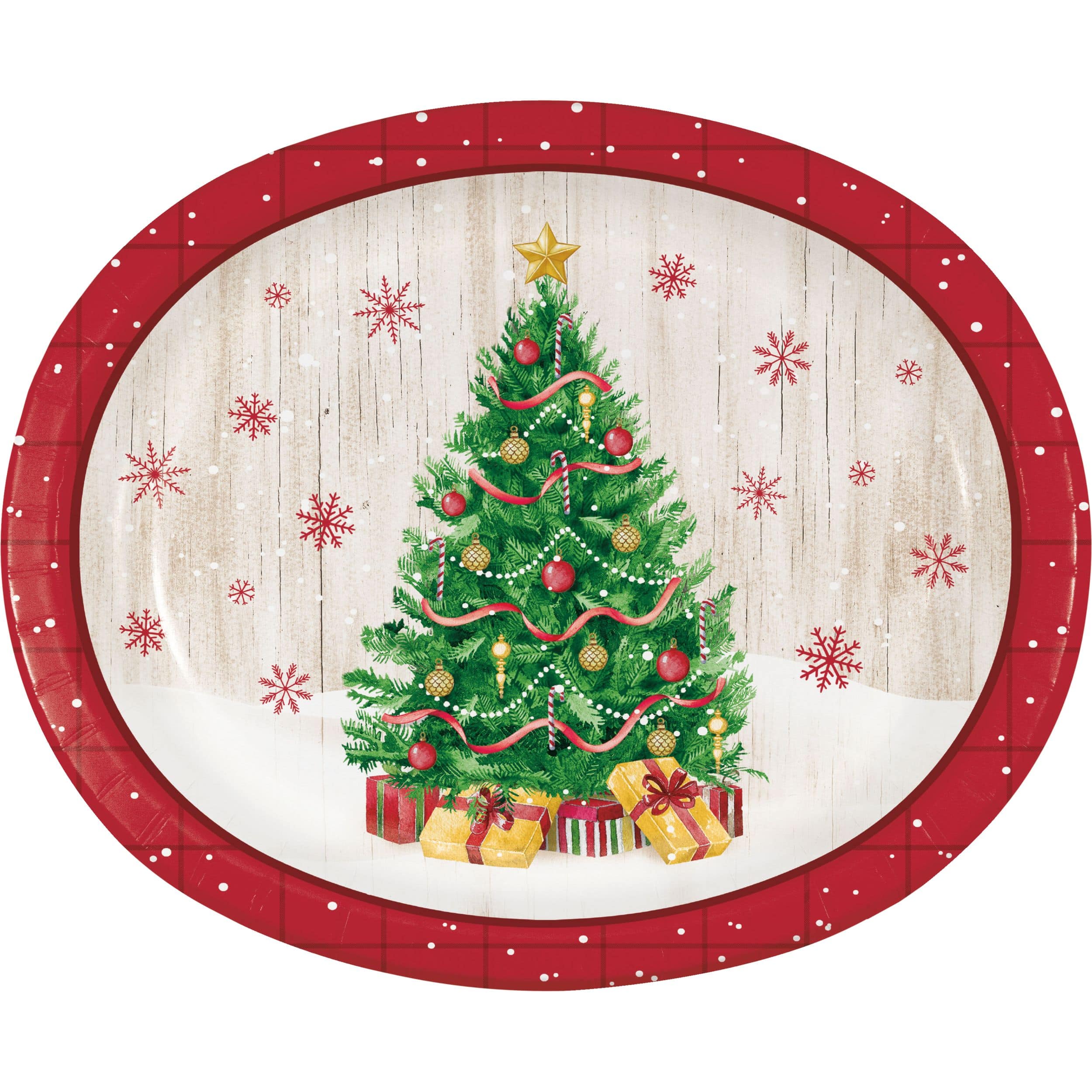 Oval christmas deals plates