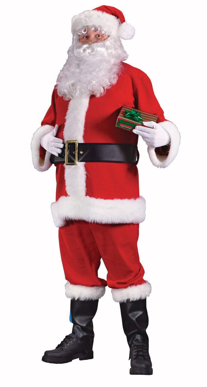 Costume de père Noël pour adultes, grande taille