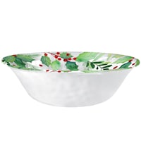 Christmas White Holly Melamine Serving Bowl