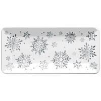 Christmas Snowy Long Melamine Platter Front_Flat