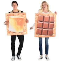 Adult S'mores  Tan/Brown Tunic Couples, Halloween Costume, One Size Front_Flat