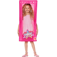 Kids' Mattel Barbie Pink Box Halloween Costume, One Size Front_Flat