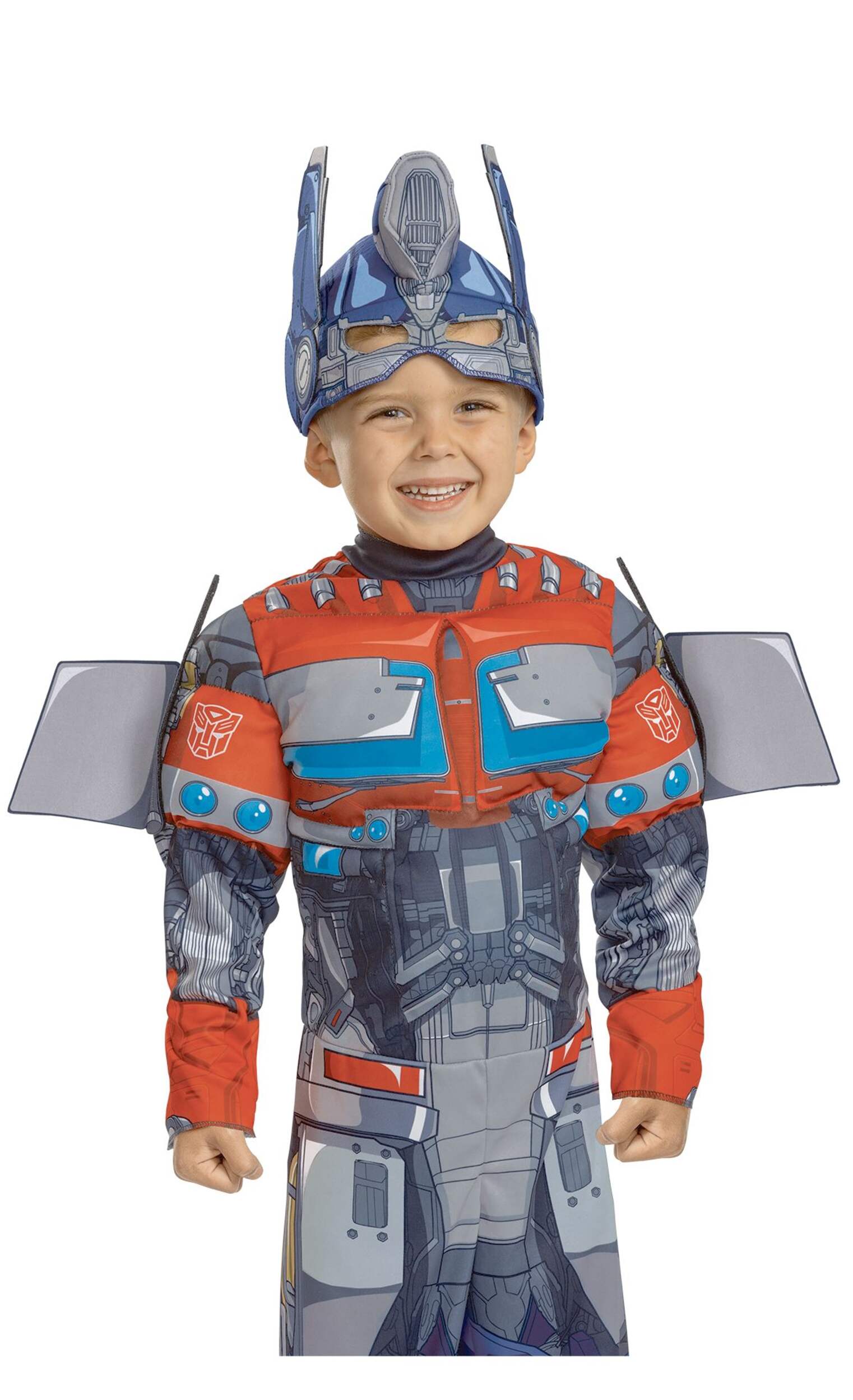 Toddler Transformers Optimus Prime Blue/Orange Jumpsuit with Mask