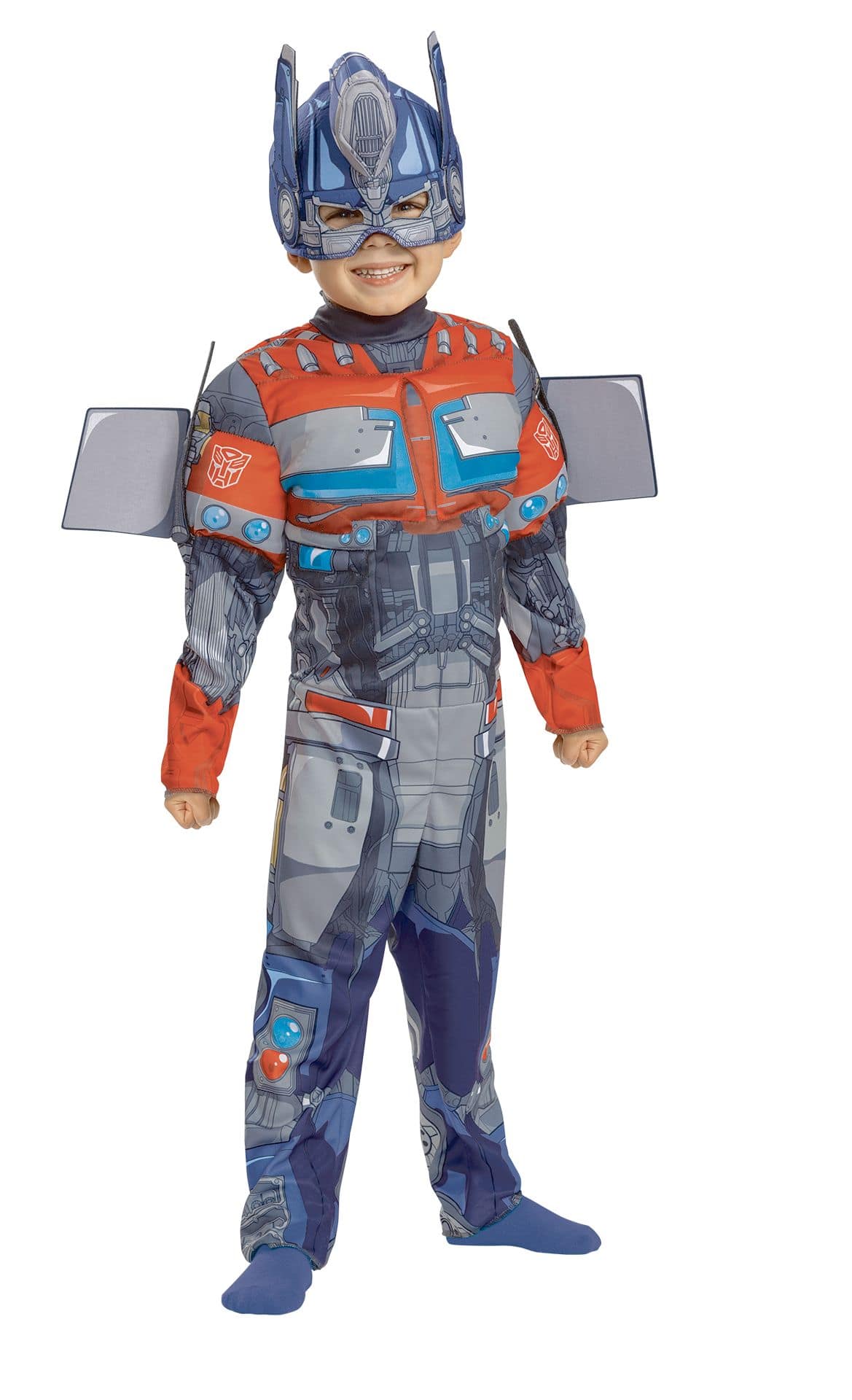 Toddler Transformers Optimus Prime Blue/Orange Jumpsuit With Mask ...