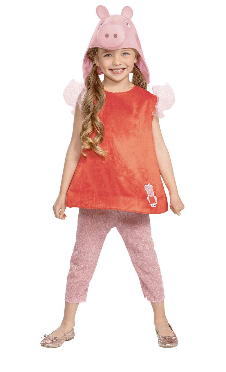 Toddler & Kids' Nickelodeon Peppa Pig Pink Dress with Hood