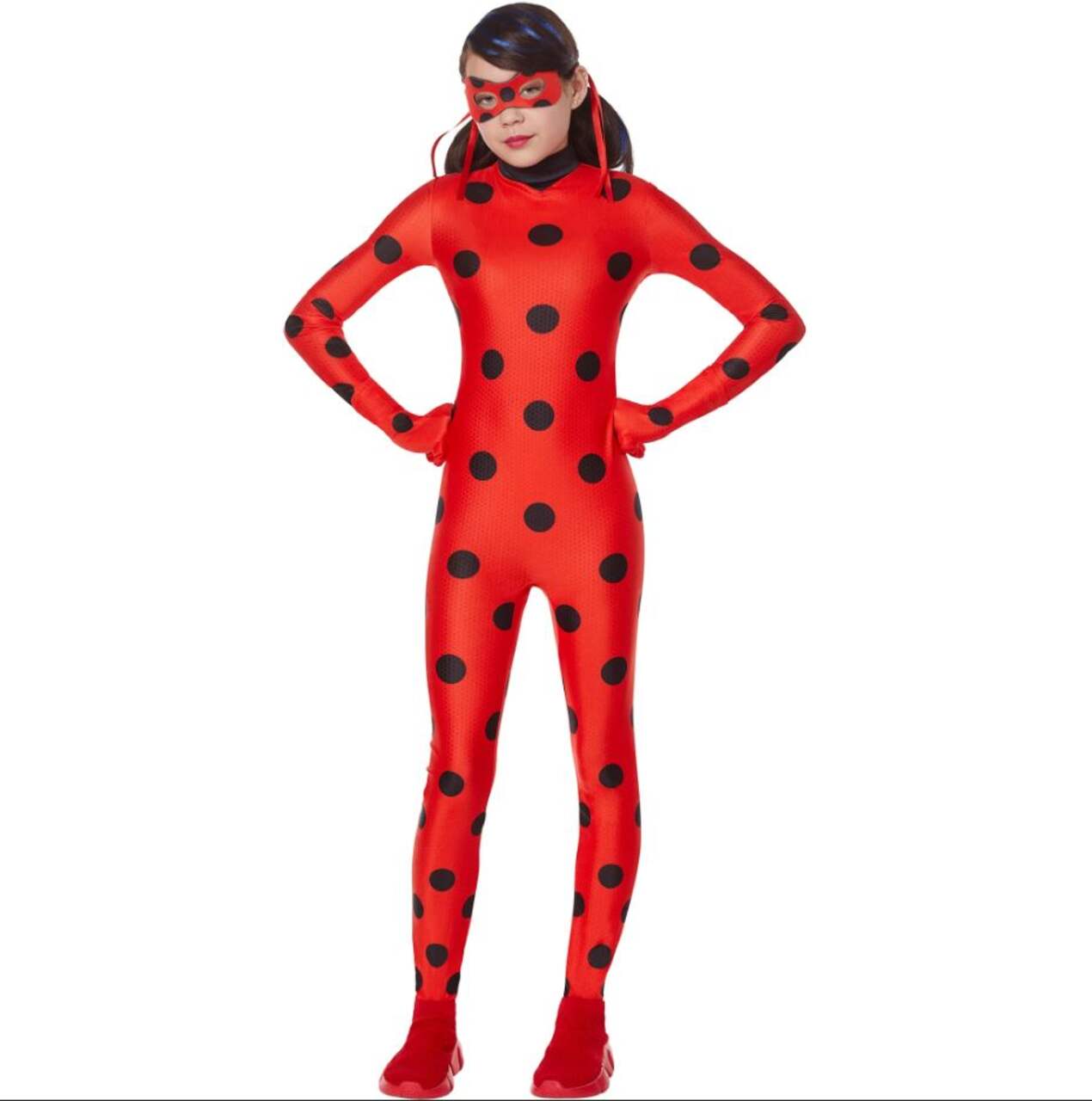 Costume d'Halloween Miraculous Ladybug, jeune, petit, taille 4 à 6