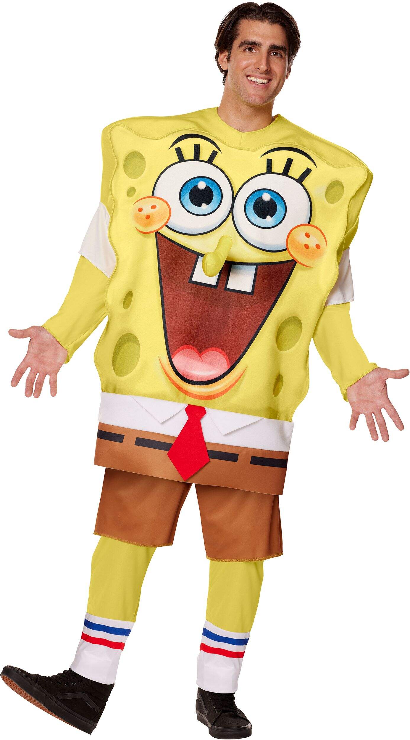 Adult Nickelodeon SpongeBob SquarePants Yellow Jumpsuit Halloween