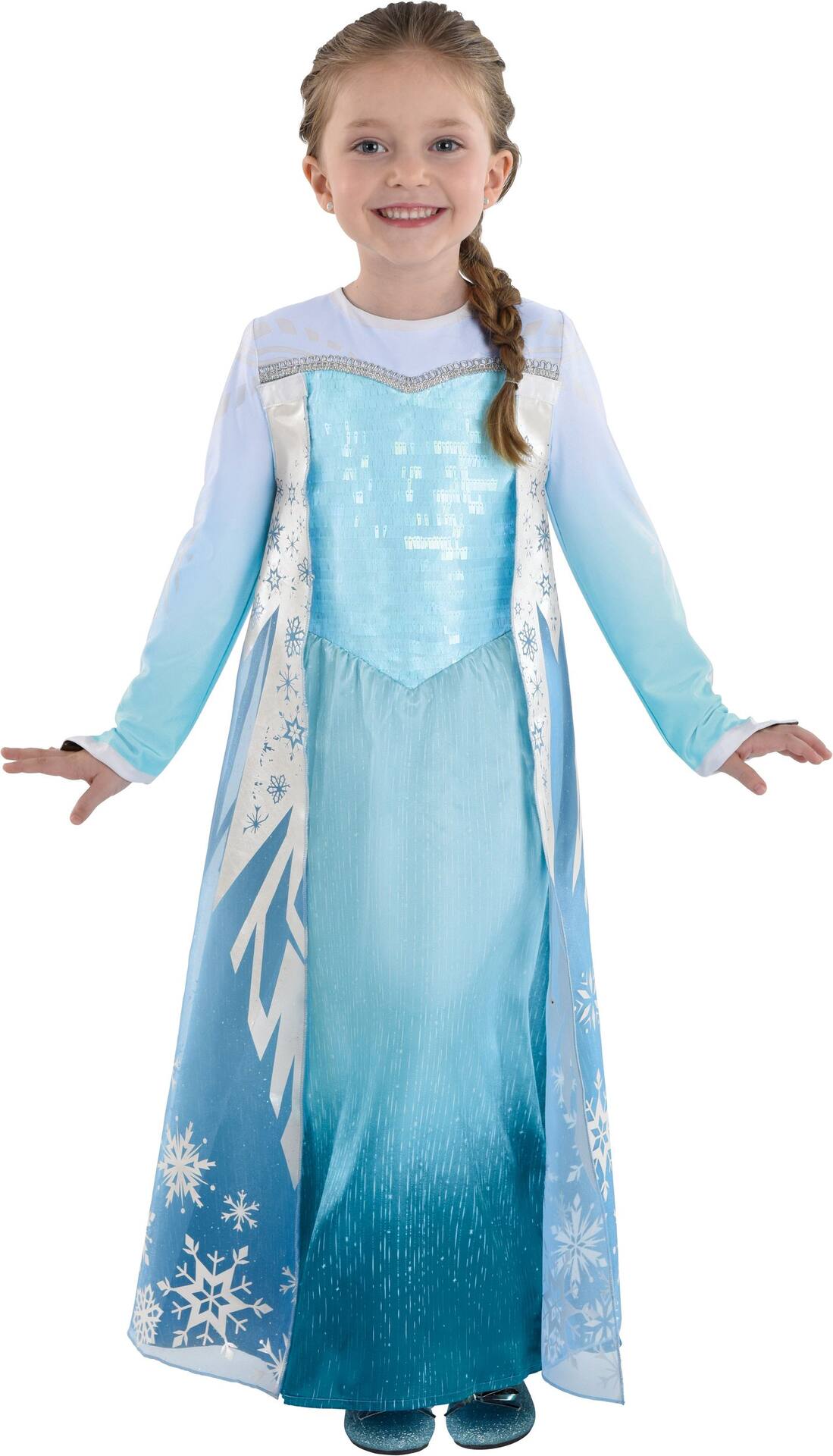 Frozen Elsa Reversible Halloween Costume, Kids, Size 8-10 | Party City