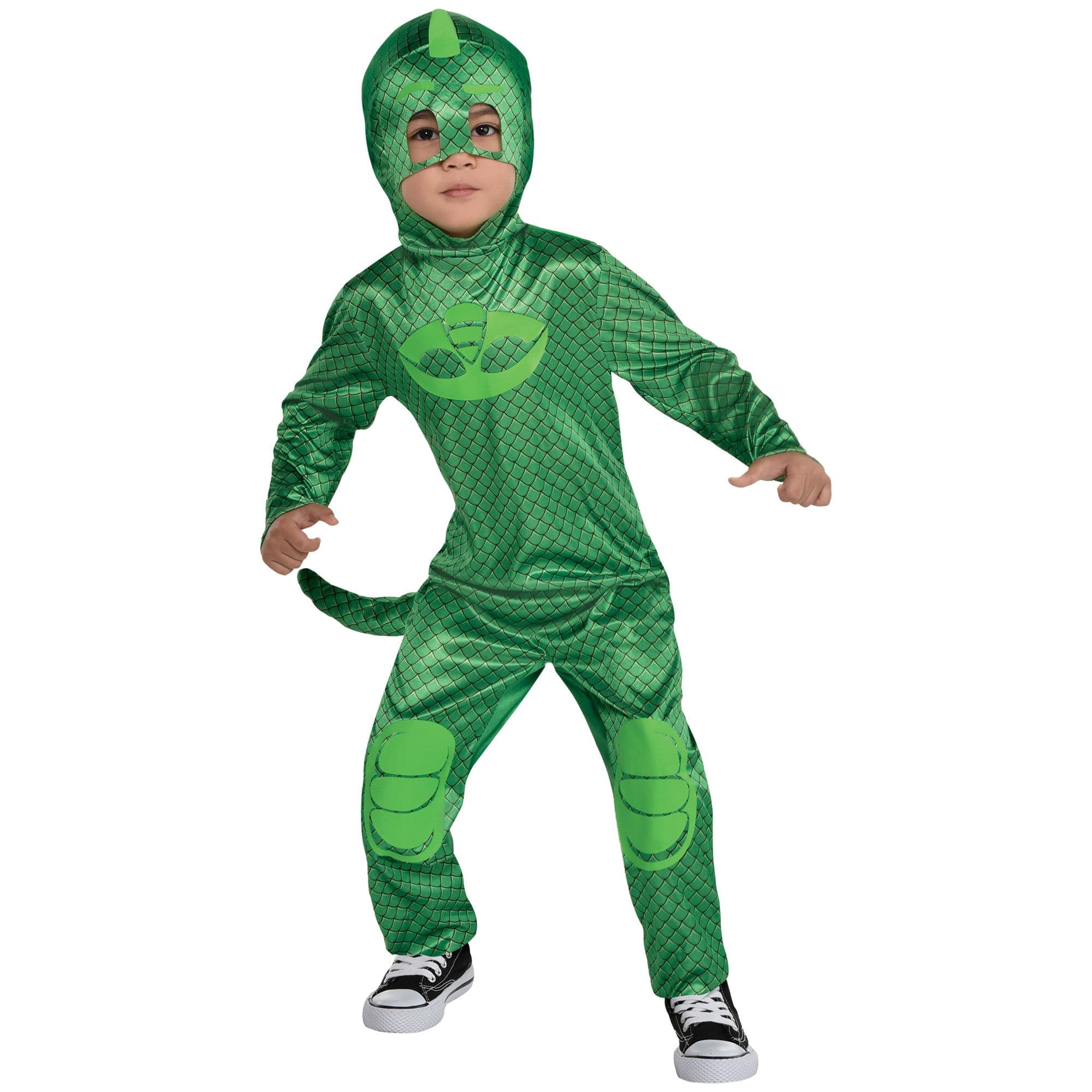 PJ Masks Classic Gekko Jumpsuit Halloween Costume, Toddler, Size 3-4T ...