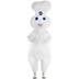 Adult Pillsbury Doughboy White Inflatable Halloween Costume, Standard ...