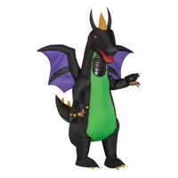 Child Inflatable Purple & Black Dragon Halloween Costume, Unisex, Ages 8-12 Front_Angled_Right