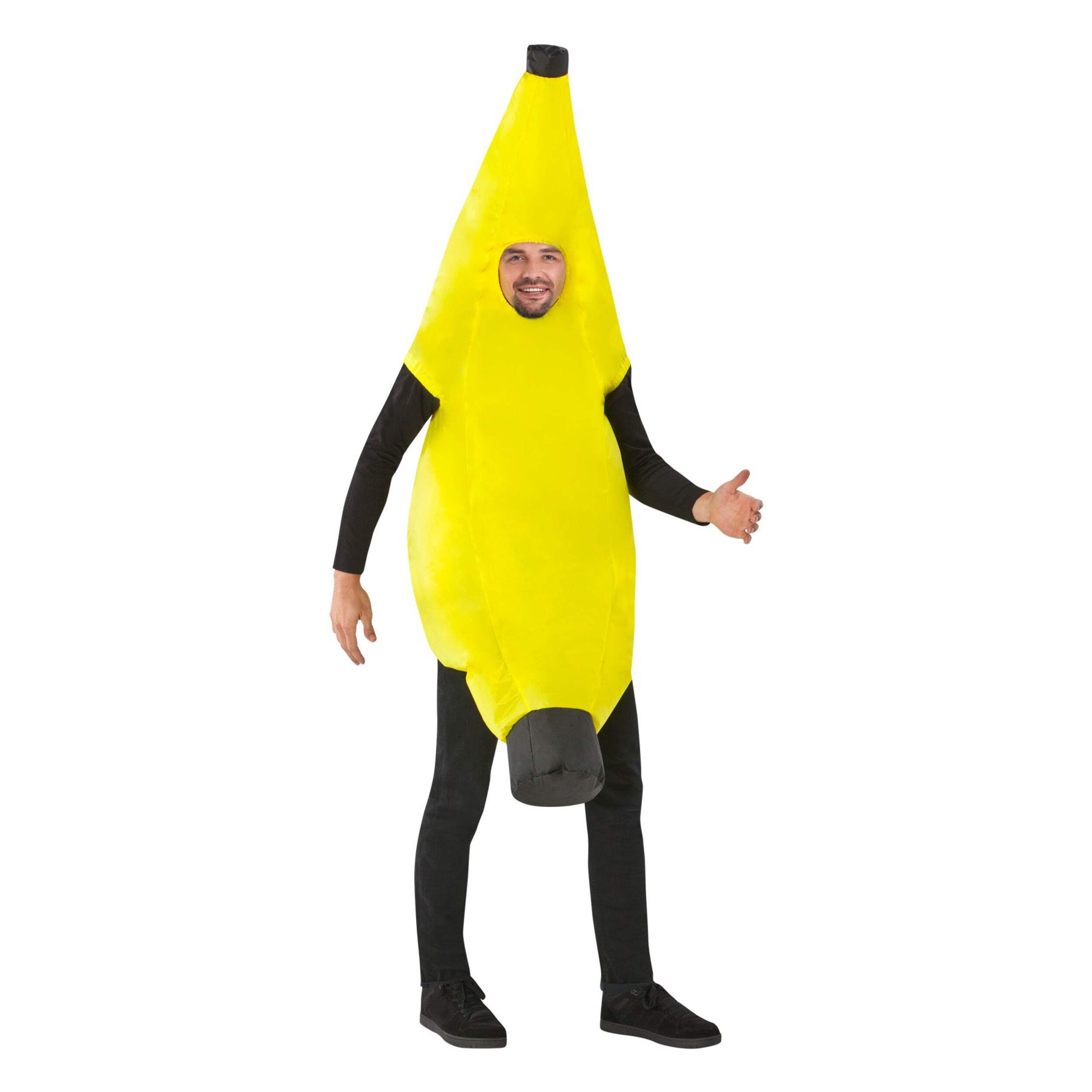 Inflatable Foodie Friends Banana Halloween Costume, Adult, Unisex, Standard Front_Angled_Right