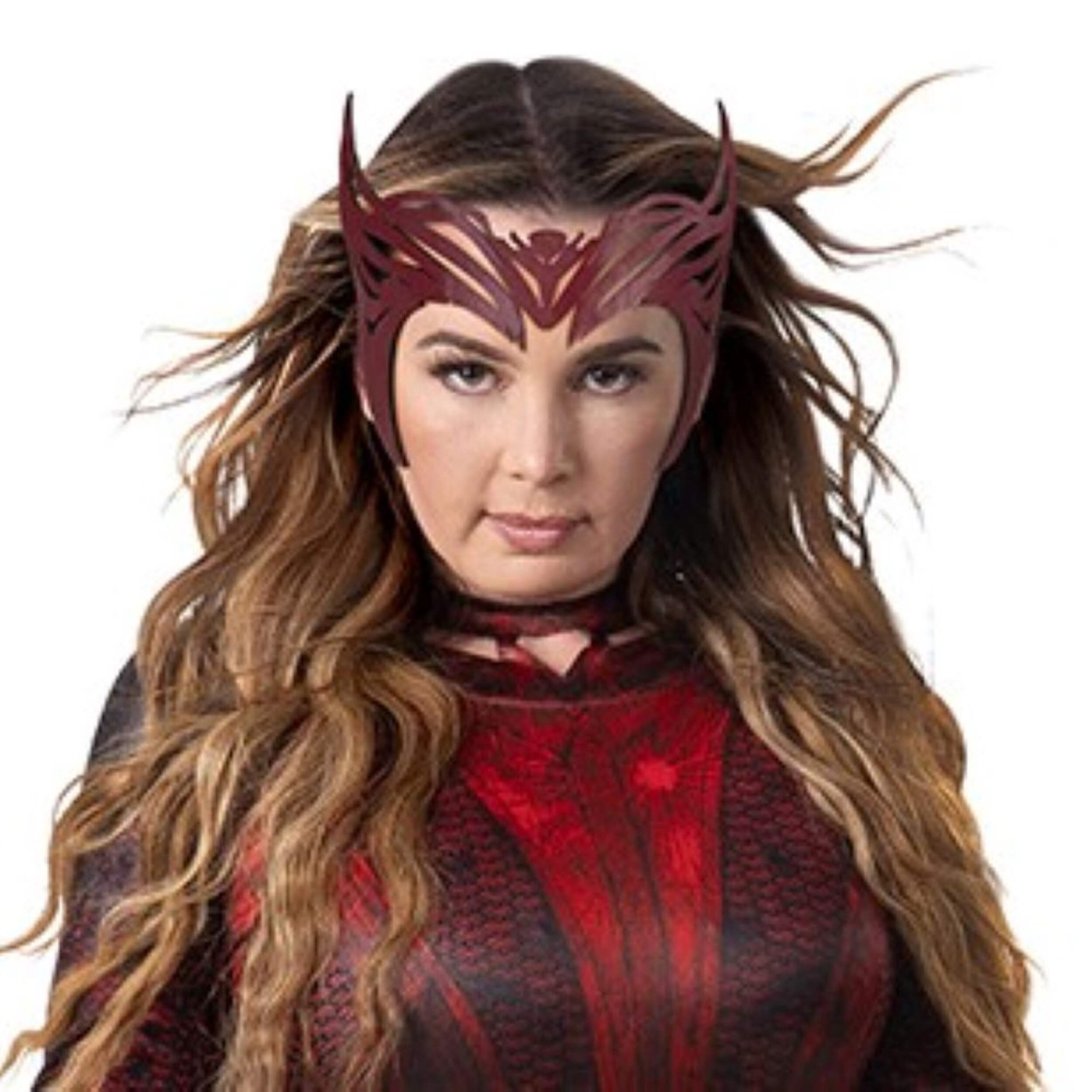 Marvel Scarlet Witch Cosplay Halloween Costume, Adult, Black/Red, More