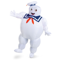 Adult Ghostbusters Stay-Puft Inflatable Marshmallow Man Halloween Costume, One Size Front_Angled_Left