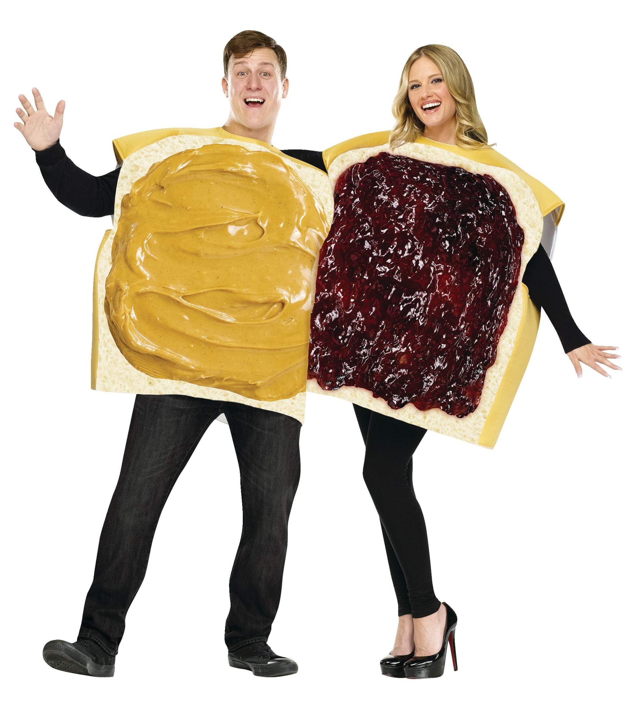 Peanut Butter & Jelly Couples Halloween Costume, Adult, Standard Size, 2-pc Composite_or_Mixed